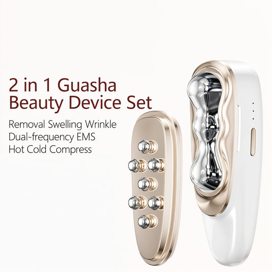 2-in-1 Guasha Device EMS Microcurrent Hot Cold