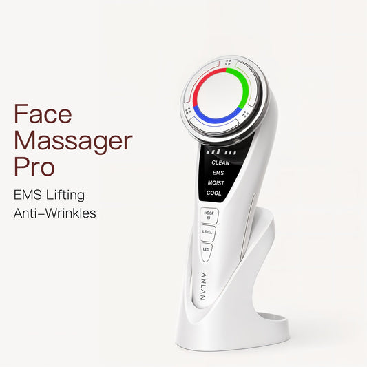Ems facial massager pro cold hot compress led - product image